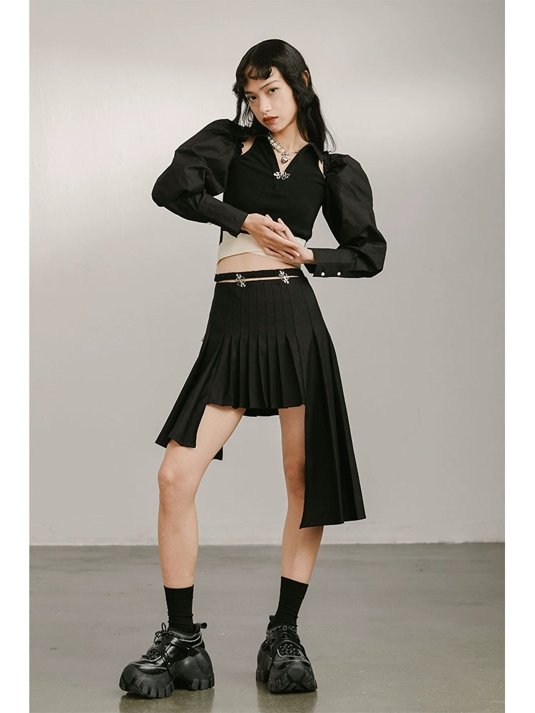 الفراشة A -LINE -High High Jeist Skirt