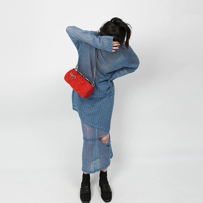 Y2K Cylinder Shoulder Bag