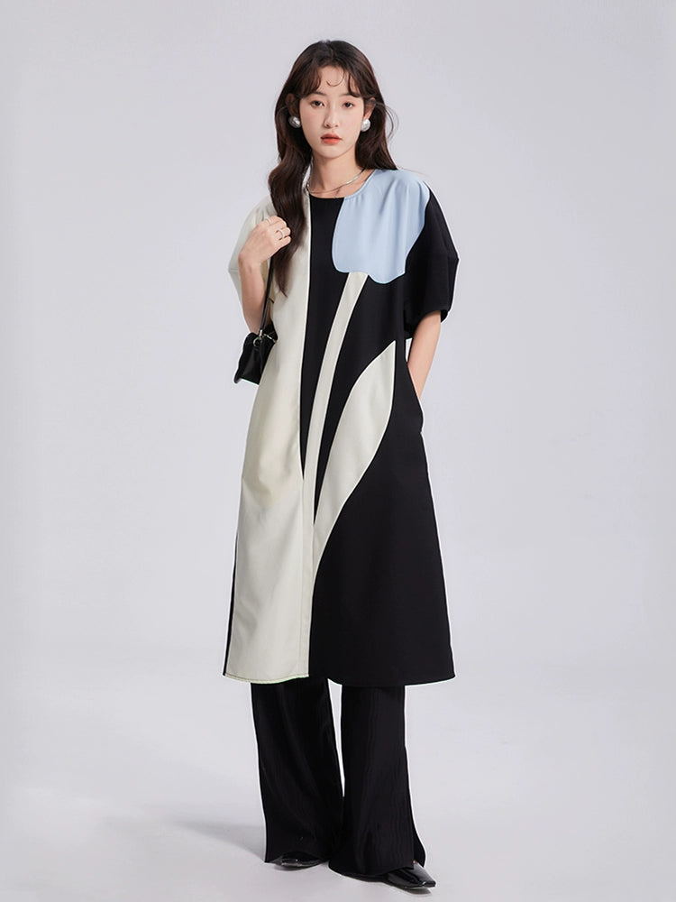 Layered Tulip Panel Dress