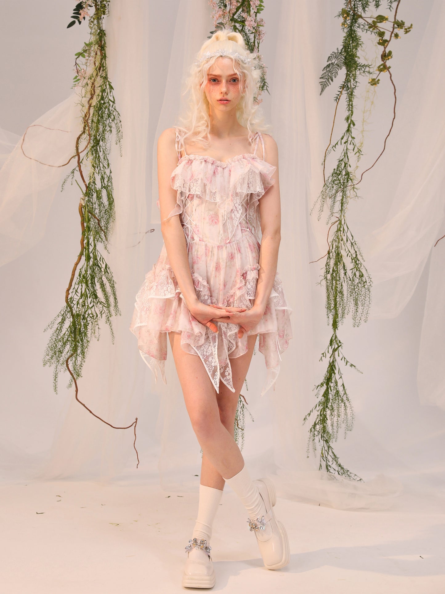 MONET Organza Lace Dress