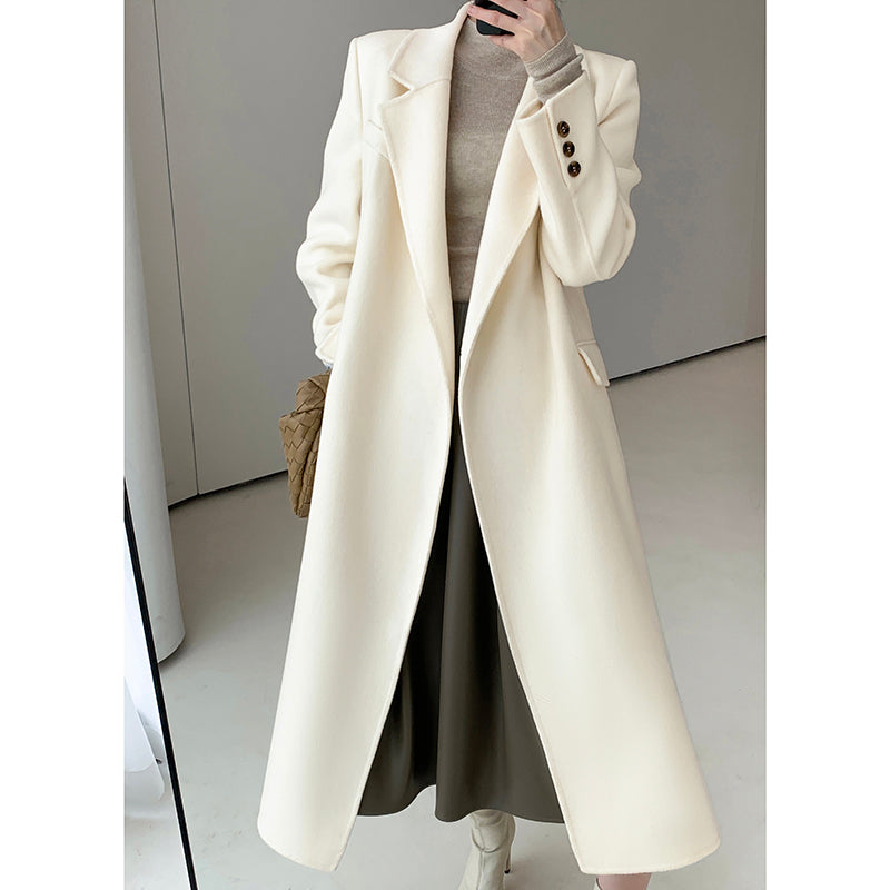 White Wool Coat - Winter