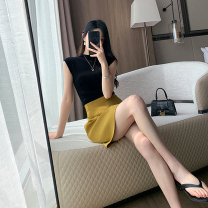 Yellow Office Dress