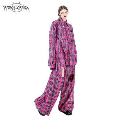 Pink Punk Wide Leg Trouser