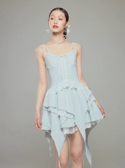 Lace Ballet - Ruffled Sling Skirt
