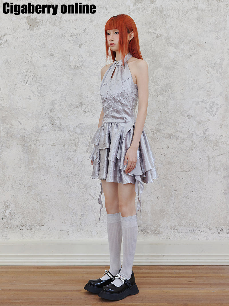 AI Ballet Velvet Dress