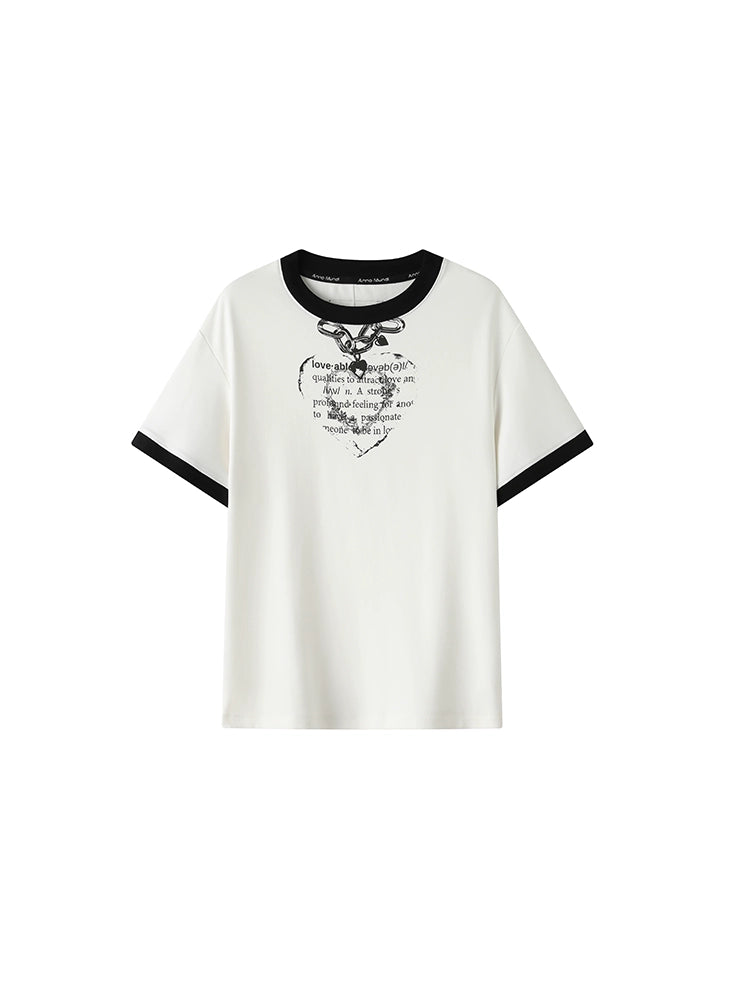 Yuan Love Chain Printed Tee