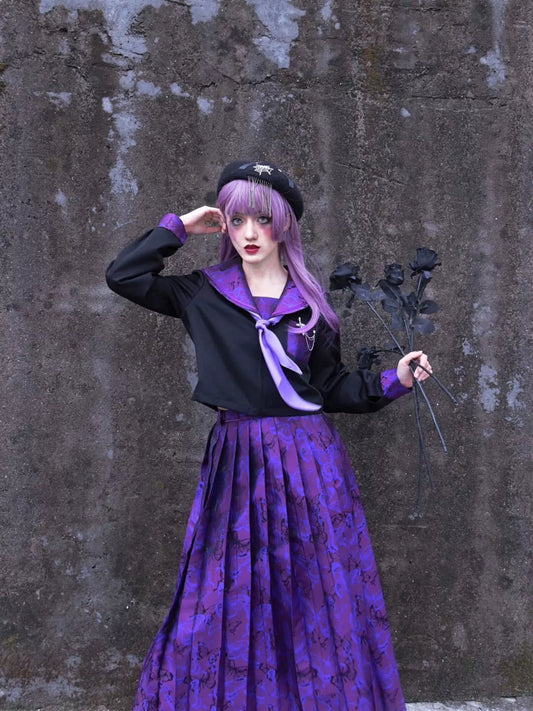 Purple Butterfly JK Uniform Set