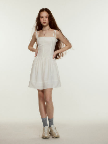 Cozy Bliss Ivory Belted Dress