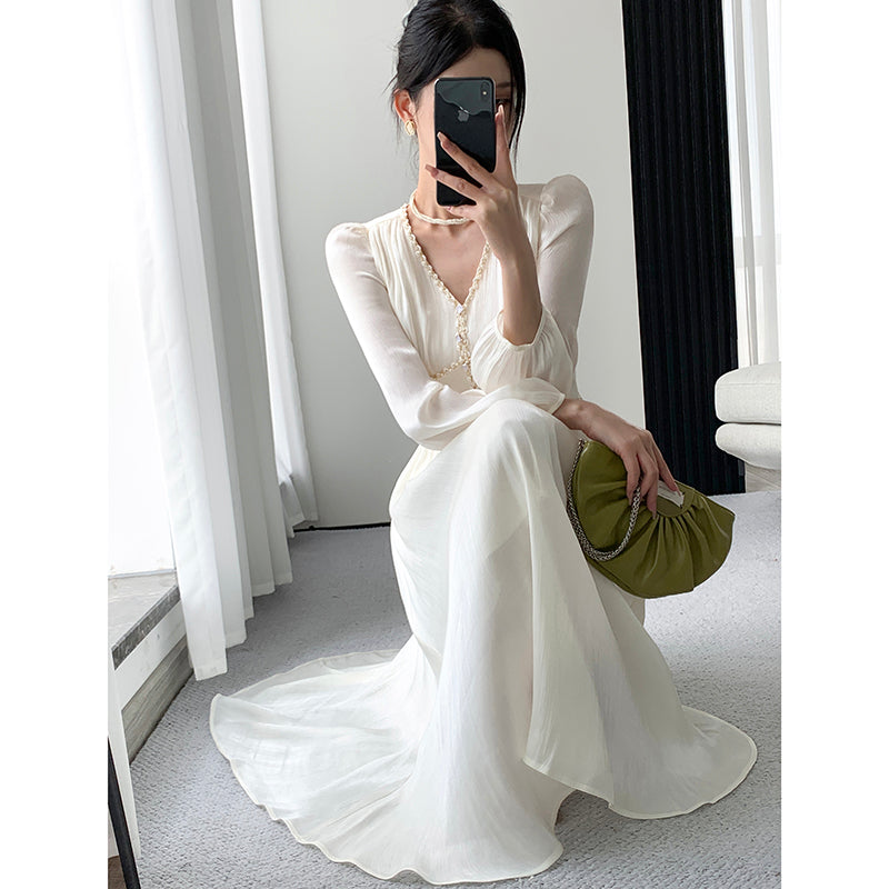 2023 Autumn White Dress