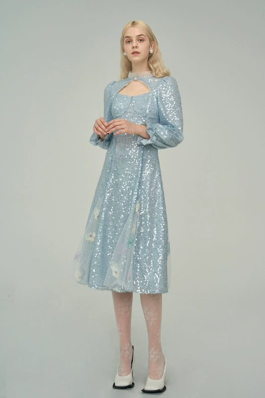 Blue Elegant Fairy Dress