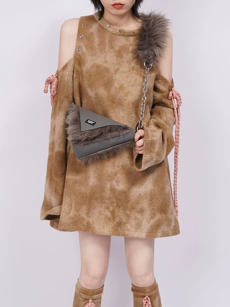 Y2K Fur Mobile Cross Bag