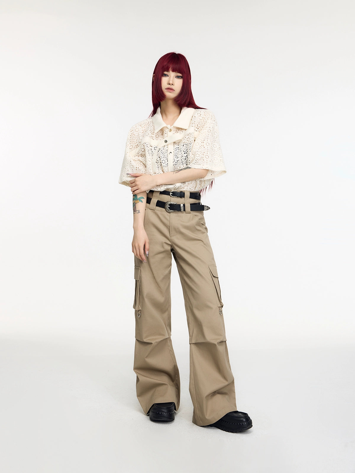 Double Waisted - Multi Pocket Workwear Pants