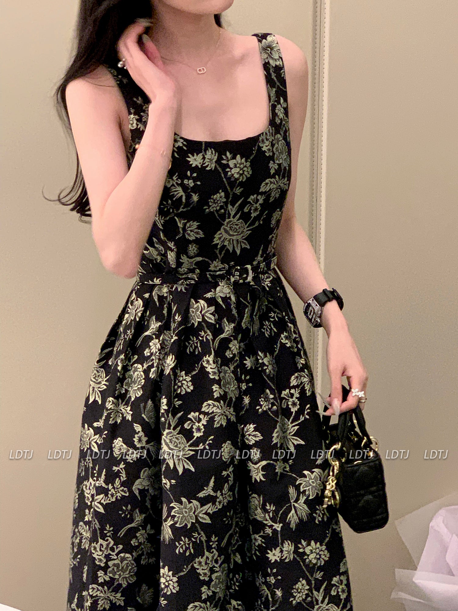 Midnight Floral Dress