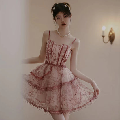 Rose Petal Summer Slip Dress