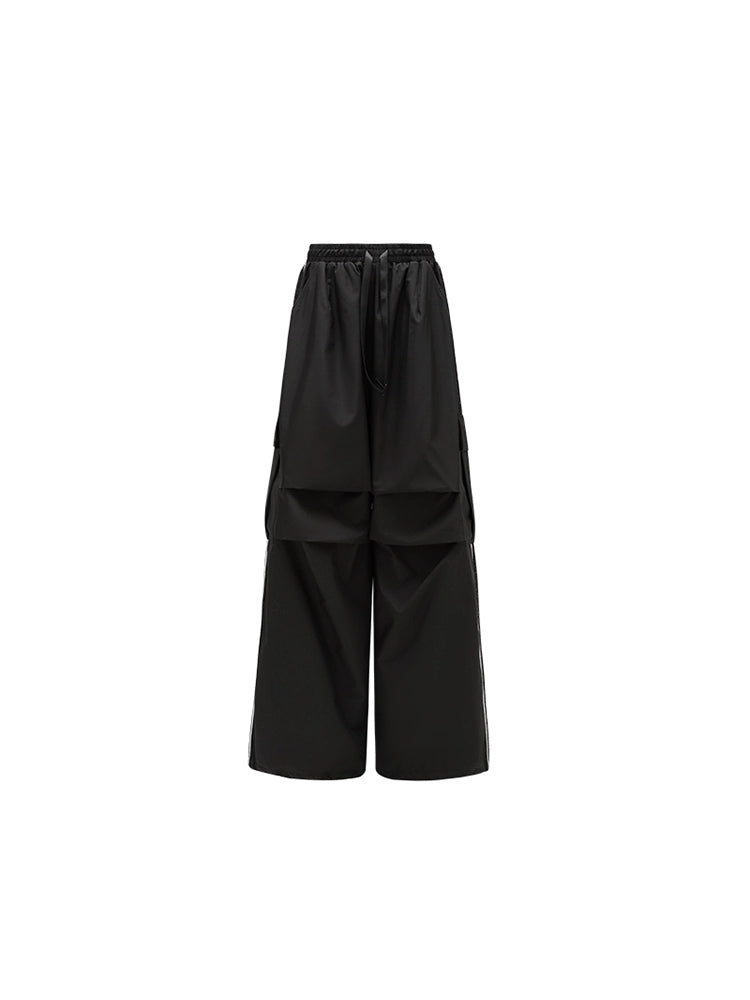 Quick Dry Wide Leg Paratrooper Pants