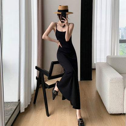 Slim Black Camisole Dress