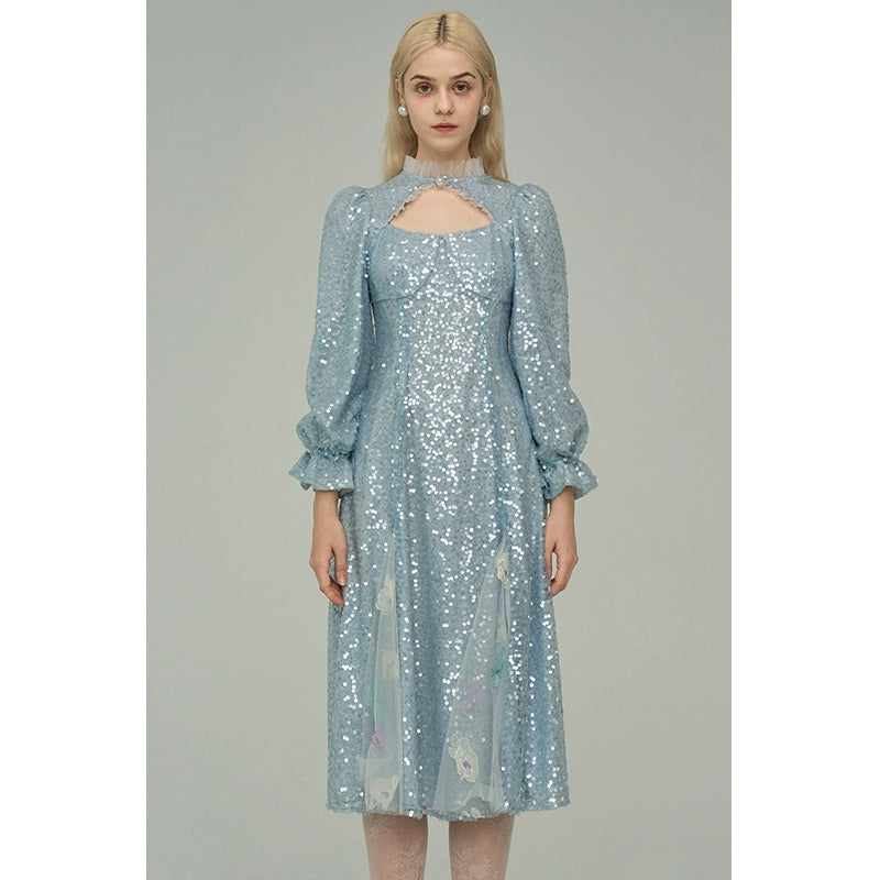 Robe de fée élégante bleue