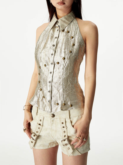 Glossy Chic Retro Vest