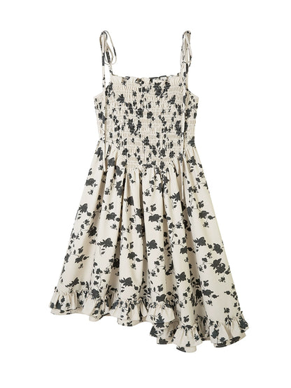 Floral Camisole - Ruffled Edge Dress