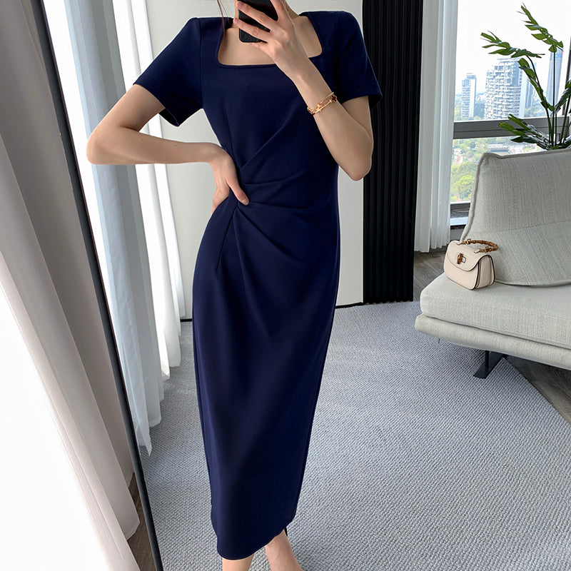 Navy Goddess Midi