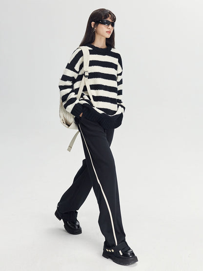 Stripe de contraste - pantalon sportif de lancement