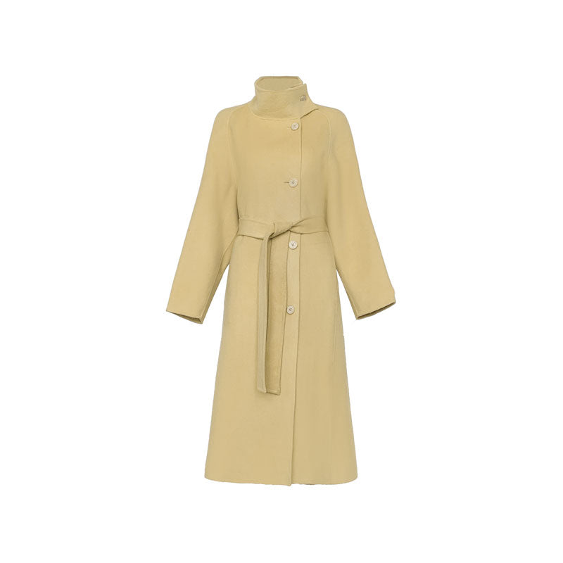 Temperament Mid-Length Wool Coat