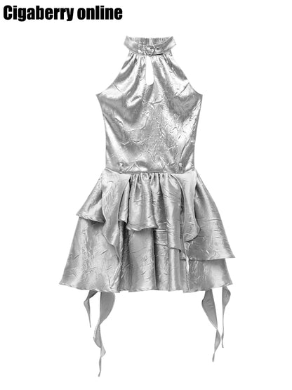AI Ballet Velvet Dress