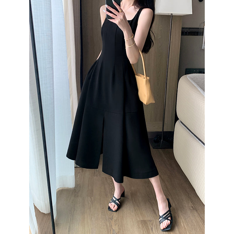 Slimming Black Camisole Dress