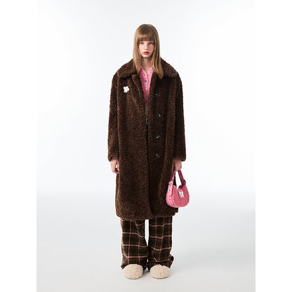 Starry Plush Eco Fur Coat