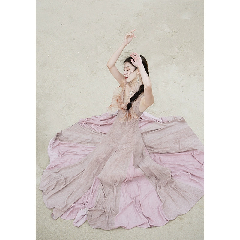 Pink Butterfly Fairy Silk Dress