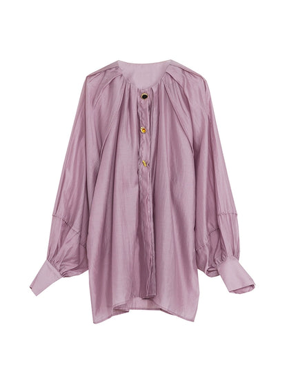 Camicia francese di Tencel Purple