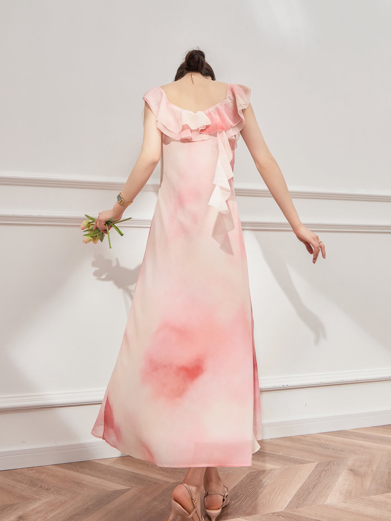 Pink Halo Dyed Summer Dress 2023