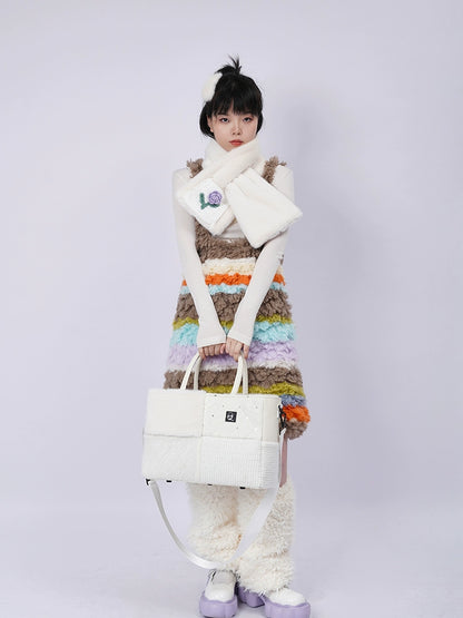 Y2K Fur Panel Classbag