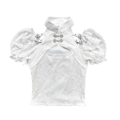 Divine Redemption Double Layer Lace Top