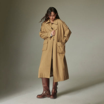 Cappotto retrò khaki retrò