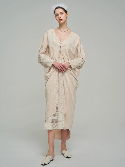 Bat Sleeve Morning Robe