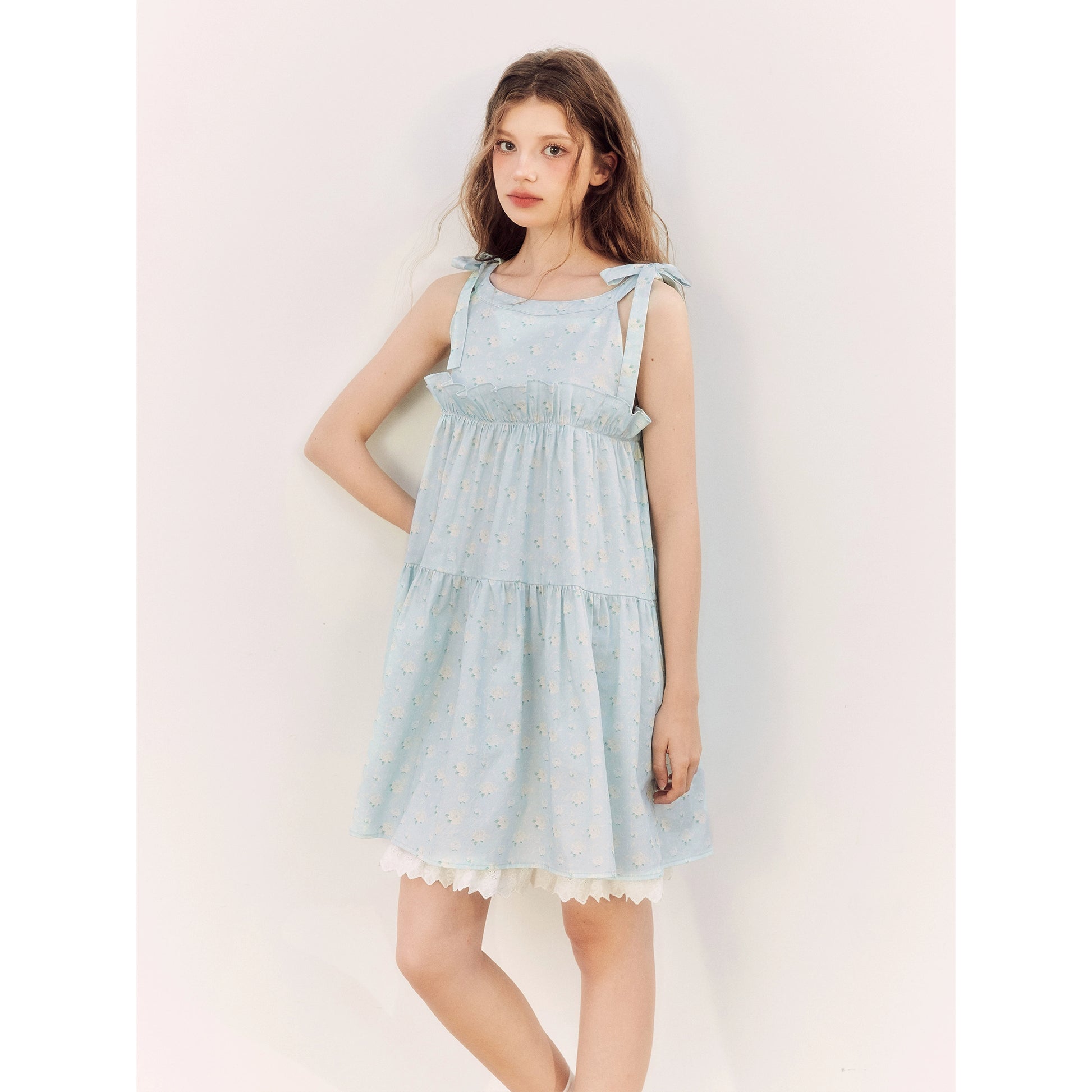 "Sea Salt" Children's Lace Dress