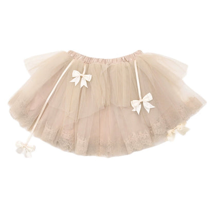 Broken Ballet Bow Puffy A-line Skirt