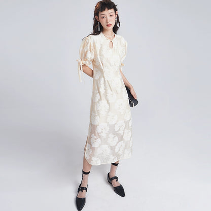 Transparent Jacquard Cheongsam