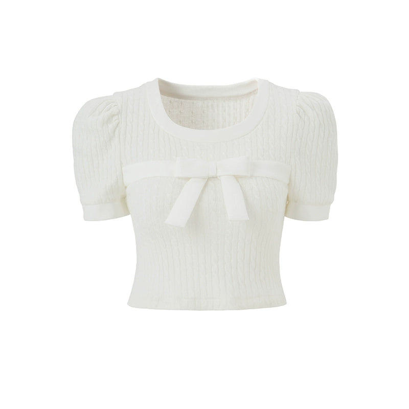 Soft Ballet - Two-Color Knitted Tee