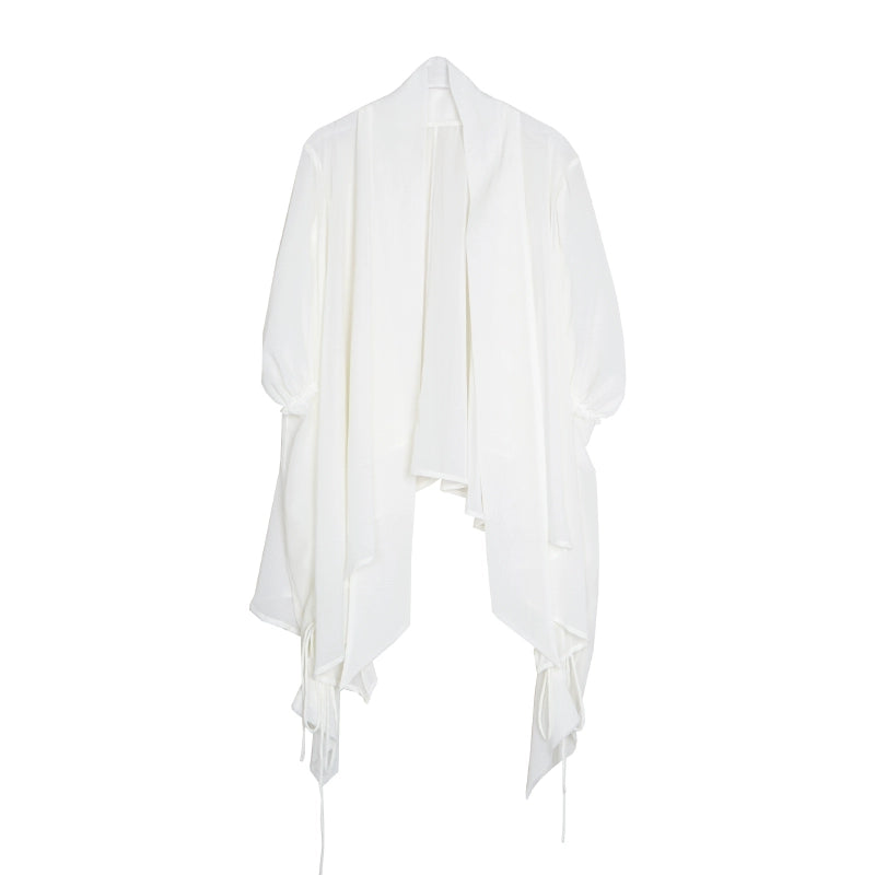 White Long Sleeved Sun Protection Top: Autumn