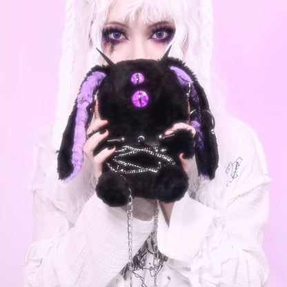 Demon Rabbit Gothic Crossbody Bag