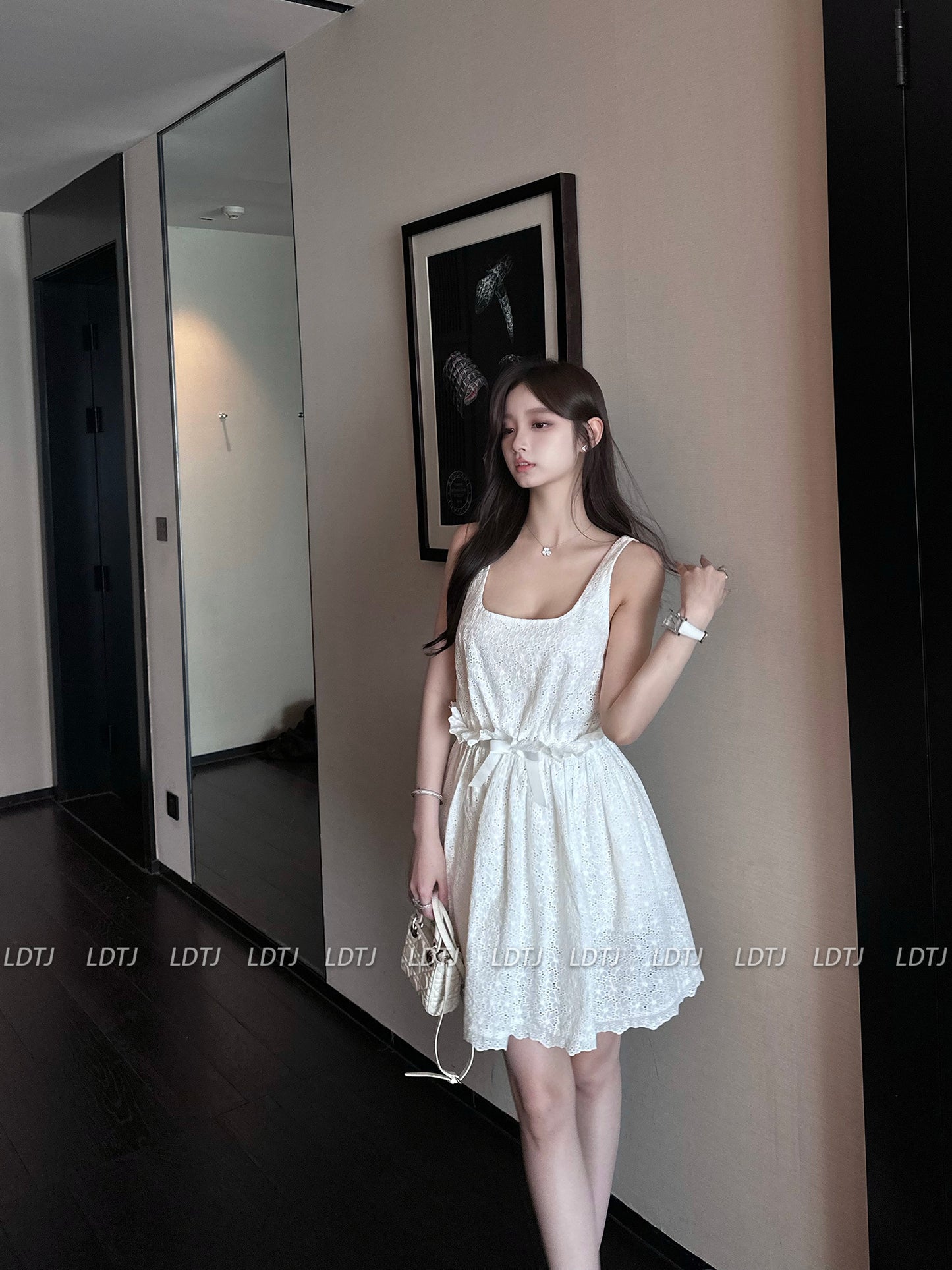 Flower Ribbon Garter Dress