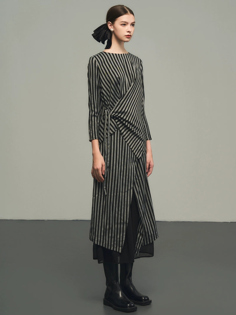 Stripe Old Money Dress