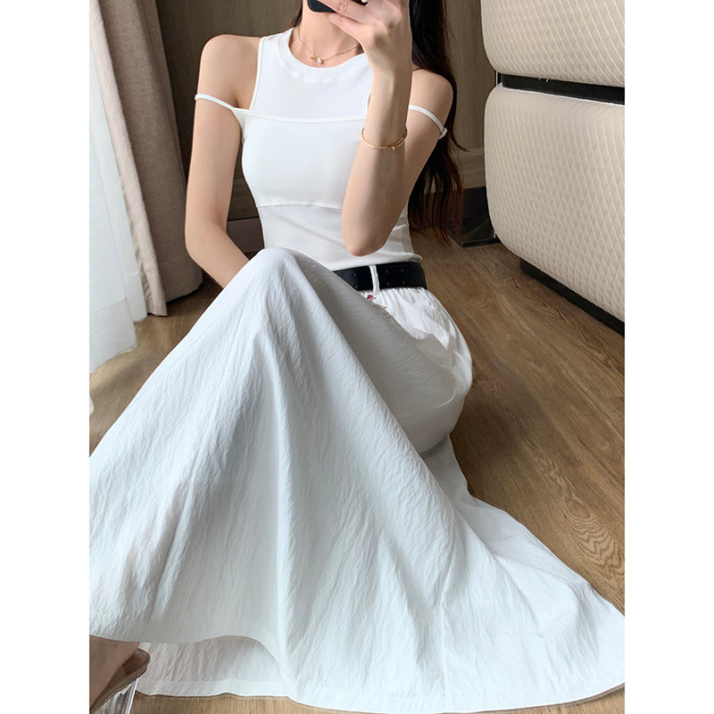 2023 Autumn White Skirt