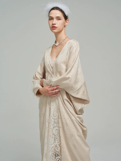 Bat Sleeve Morning Robe