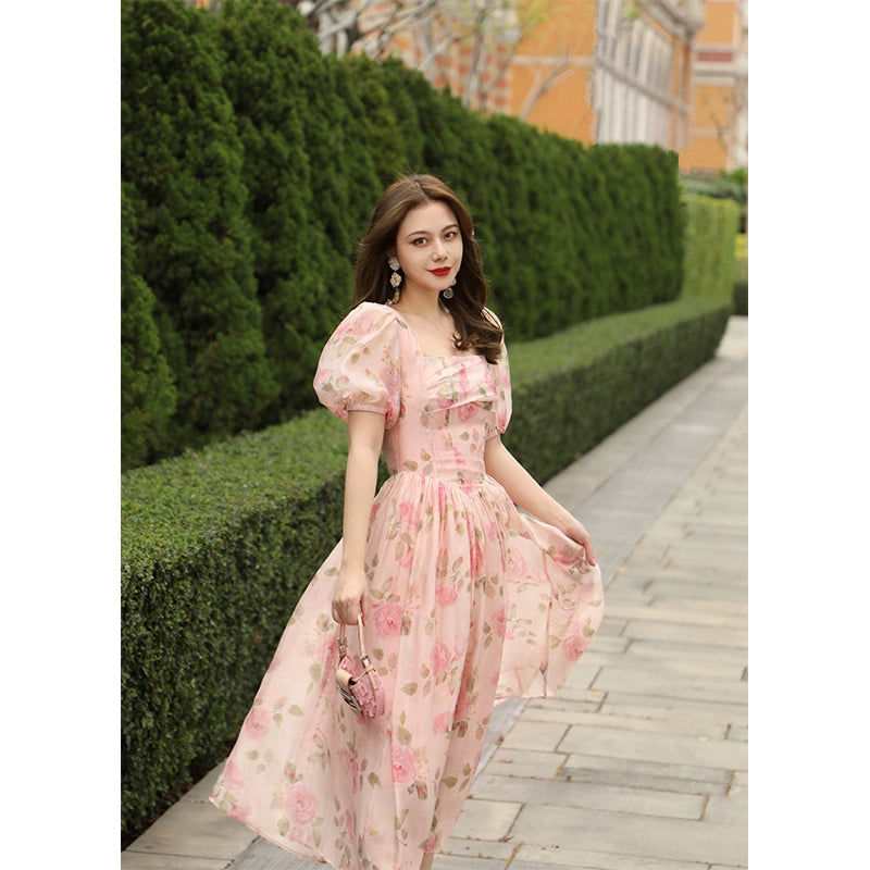 Garden Party Vintage Waist Fairy Dress