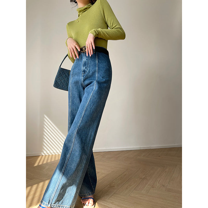 Retro High Waist Wide Pants