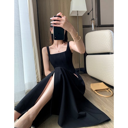 Slimming Black Camisole Dress