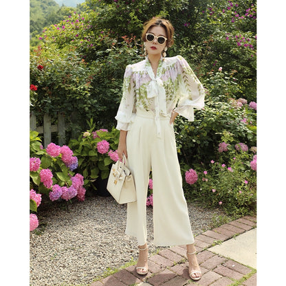 Drop Jundang Crop Wide Leg Summer Pants